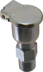 Gits - 5/64 Ounce Capacity, 1/8-27 Thread, Steel, Zinc Plated, Brazed Body Oil Cup - 1-1/2" High, 5/16" Thread Length, Gravity Feed - Exact Tool & Supply
