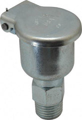 Gits - 11/32 Ounce Capacity, 1/4-18 Thread, Steel, Zinc Plated, Brazed Body Oil Cup - 2" High, 3/8" Thread Length, Gravity Feed - Exact Tool & Supply