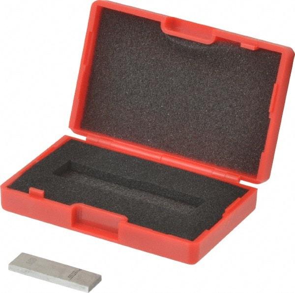 SPI - 0.103" Rectangular Steel Gage Block - Accuracy Grade 0, Includes NIST Traceability Certification - Exact Tool & Supply