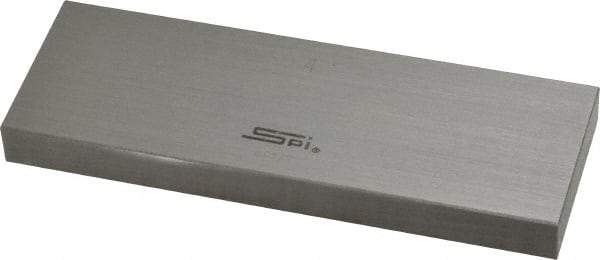 SPI - 4" Rectangular Steel Gage Block - Accuracy Grade 0, Includes NIST Traceability Certification - Exact Tool & Supply