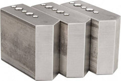 Northfield - 4" & Up Chuck Capacity, Northfield Air Style Attachment, Square Soft Lathe Chuck Jaw - 3 Jaws, Aluminum, 1.895mm Long x 3/4" Wide x 1-1/2" High - Exact Tool & Supply