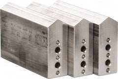 Northfield - 4" & Up Chuck Capacity, Northfield Air Style Attachment, Square Soft Lathe Chuck Jaw - 3 Jaws, Aluminum, 1.895mm Long x 3/4" Wide x 3" High - Exact Tool & Supply