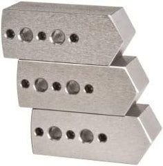 Northfield - 4" & Up Chuck Capacity, Northfield Air Style Attachment, Square Soft Lathe Chuck Jaw - 3 Jaws, Steel, 1.895mm Long x 3/4" Wide x 3/4" High - Exact Tool & Supply