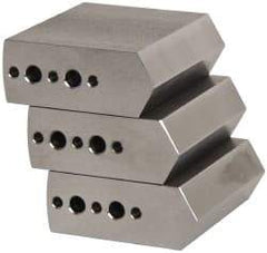 Northfield - 4" & Up Chuck Capacity, Northfield Air Style Attachment, Square Soft Lathe Chuck Jaw - 3 Jaws, Steel, 1.895mm Long x 3/4" Wide x 1-1/2" High - Exact Tool & Supply