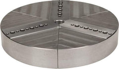 Northfield - 6" & Up Chuck Capacity, Northfield Air Style Attachment, Round Soft Lathe Chuck Jaw - 3 Jaws, Aluminum, 5.92" Wide x 1" High - Exact Tool & Supply