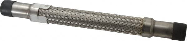 Made in USA - 12" OAL, 3/4" ID, 725 Max psi, Flexible Metal Hose Assembly - Exact Tool & Supply