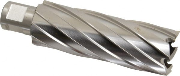 Hougen - 1-3/16" Diam x 3" Deep High Speed Steel Annular Cutter - Exact Tool & Supply