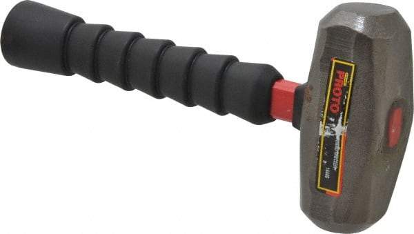 Proto - 4 Lb Head, 11-5/16" Long Drilling Hammer - Steel Head, 1-5/16" Face Diam, 4-3/4" Long Head, Fiberglass Handle - Exact Tool & Supply