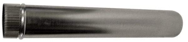 Made in USA - 6" ID, Galvanized Round Pipe - 60" Long, Standard Gage - Exact Tool & Supply