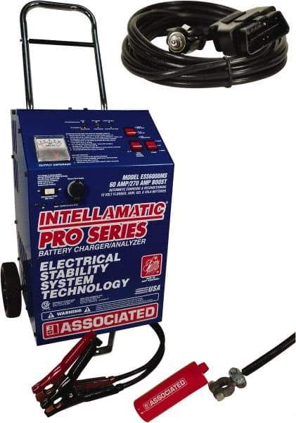 Associated Equipment - 12 Volt Automatic Charger/Maintainer - 60 Amps, 270 Starter Amps - Exact Tool & Supply