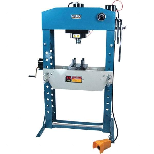 Baileigh - 75 Ton Pneumatic Shop Press - Exact Tool & Supply