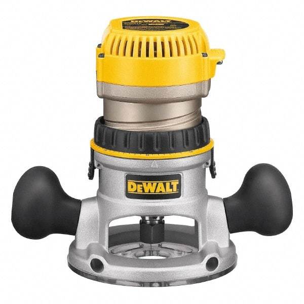 DeWALT - 24,500 RPM, 1.75 HP, 11 Amp, Fixed Base Electric Router - 1/4 and 1/2 Inch Collet - Exact Tool & Supply