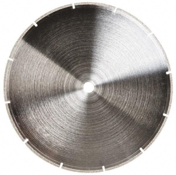 Made in USA - 10" Diam, 5/8" Arbor Hole Diam, Wet & Dry Cut Saw Blade - Diamond-Tipped, Standard Round Arbor - Exact Tool & Supply