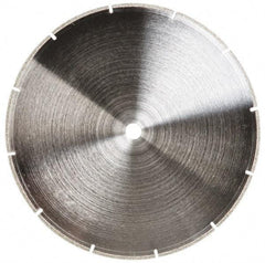 Made in USA - 10" Diam, 5/8" Arbor Hole Diam, Wet & Dry Cut Saw Blade - Diamond-Tipped, Standard Round Arbor - Exact Tool & Supply