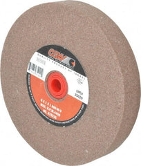 Camel Grinding Wheels - 60 Grit Aluminum Oxide Bench & Pedestal Grinding Wheel - 6" Diam x 1" Hole x 1" Thick, 4456 Max RPM, M Hardness, Medium Grade , Vitrified Bond - Exact Tool & Supply