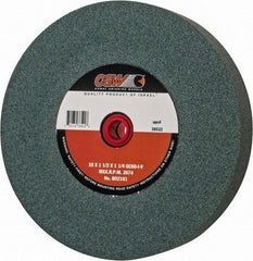 Camel Grinding Wheels - 60 Grit Silicon Carbide Bench & Pedestal Grinding Wheel - 10" Diam x 1-1/4" Hole x 1-1/2" Thick, 2483 Max RPM, I Hardness, Medium Grade , Vitrified Bond - Exact Tool & Supply