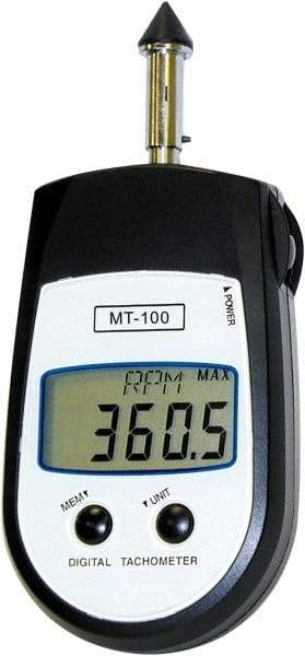 SHIMPO - Tachometers Type: Contact Minimum Measurement (RPM): 1.00 - Exact Tool & Supply