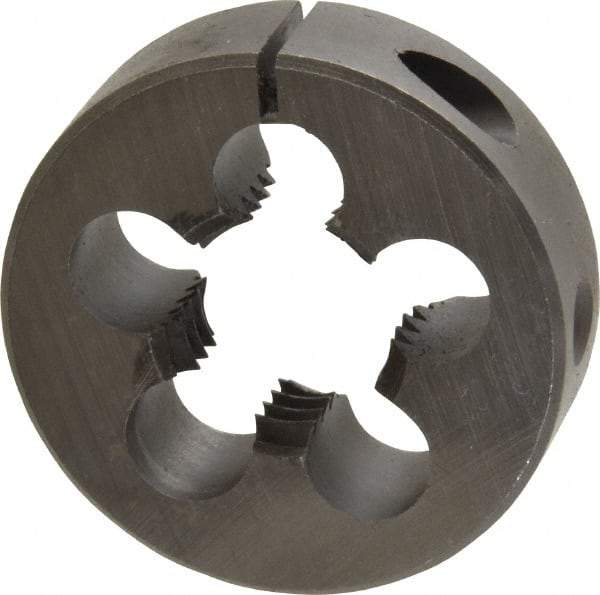Made in USA - 7/8-9 UNC Thread, 2" Outside Diam High Speed Steel Round Die - 5/8" Thick, Right Hand Thread, Adjustable - Exact Tool & Supply