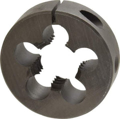 Made in USA - 7/8-9 UNC Thread, 2" Outside Diam High Speed Steel Round Die - 5/8" Thick, Right Hand Thread, Adjustable - Exact Tool & Supply