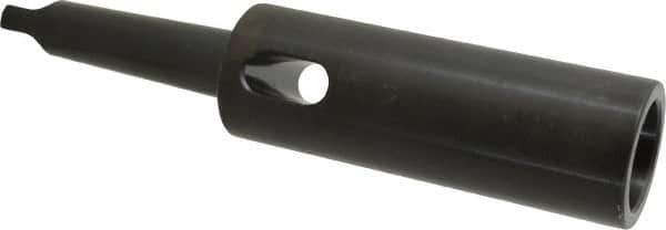 Collis Tool - MT5 Inside Morse Taper, MT4 Outside Morse Taper, Extension Morse Taper to Morse Taper - 11-13/16" OAL, Steel - Exact Tool & Supply