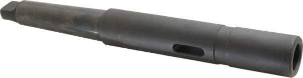 Collis Tool - MT4 Inside Morse Taper, MT3 Outside Morse Taper, Extension Morse Taper to Morse Taper - 12-11/16" OAL, Steel - Exact Tool & Supply