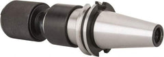 Collis Tool - CAT40 Taper Shank Tension & Compression Tapping Chuck - #0 to 7/8" Tap Capacity, 5.76" Projection, Size 2 Adapter, Quick Change - Exact Tool & Supply