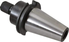 Collis Tool - CAT50 Taper Shank Tension & Compression Tapping Chuck - #0 to 9/16" Tap Capacity, 4" Projection, Size 1 Adapter, Quick Change - Exact Tool & Supply