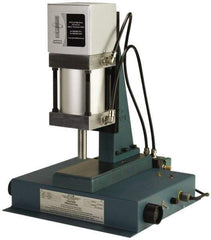 JT&M - 1" Ram, 4-13/16" Throat Depth, 2,350 Lb Pneumatic Arbor Press - 5-3/4" Max Work Height x 14-1/4" Max Work Width, 18.38" Base Width x 18.62" Base Depth - Exact Tool & Supply