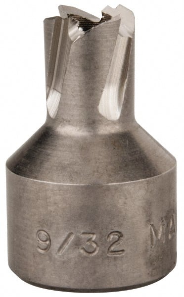 Hougen - 9/32" Diam x 1/4" Deep High Speed Steel Annular Cutter - Exact Tool & Supply