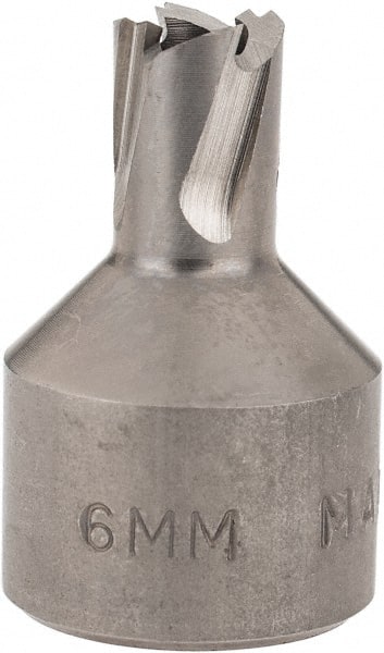 Hougen - 6mm Diam x 1/4" Deep High Speed Steel Annular Cutter - Exact Tool & Supply