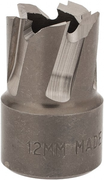 Hougen - 12mm Diam x 1/4" Deep High Speed Steel Annular Cutter - Exact Tool & Supply