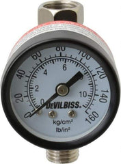 DeVilbiss - Paint Sprayer Air Valve - Gun Mounted Air Adjusting Valve with Gauge, Compatible with Spray Guns - Exact Tool & Supply