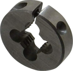 Interstate - 5/16-24 UNF Thread, 13/16" Outside Diam High Speed Steel Round Die - Right Hand Thread, Adjustable - Exact Tool & Supply