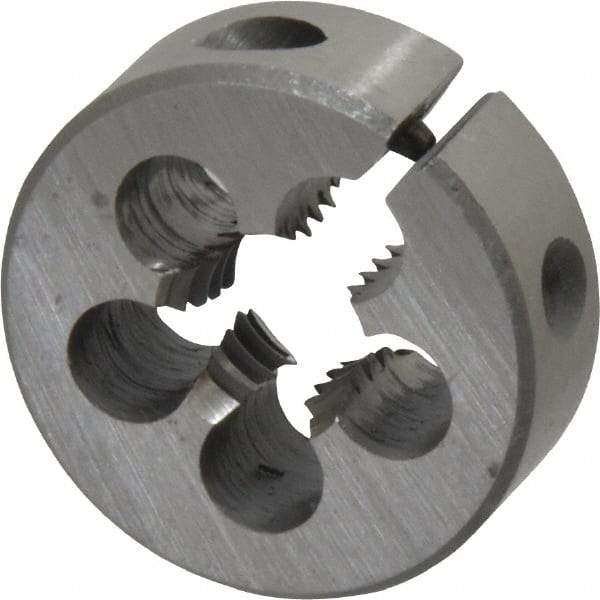 Interstate - 3/8-16 UNC Thread, 1" Outside Diam High Speed Steel Round Die - Right Hand Thread, Adjustable - Exact Tool & Supply