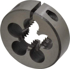 Interstate - 9/16-12 UNC Thread, 1-1/2" Outside Diam High Speed Steel Round Die - Right Hand Thread, Adjustable - Exact Tool & Supply