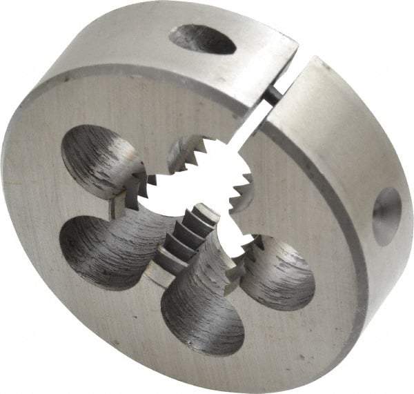 Interstate - 3/4-10 UNC Thread, 2" Outside Diam High Speed Steel Round Die - Right Hand Thread, Adjustable - Exact Tool & Supply