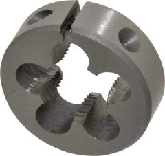 Interstate - 3/8-18 NPS Thread, Round Pipe Die - 1-1/2" Outside Diam, High Speed Steel - Exact Tool & Supply