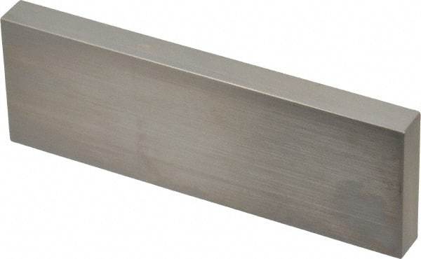 Mitutoyo - 4" Rectangular Steel Gage Block - Accuracy Grade AS-1, Includes Certificate of Inspection - Exact Tool & Supply
