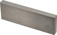 Mitutoyo - 4" Rectangular Steel Gage Block - Accuracy Grade AS-1, Includes Certificate of Inspection - Exact Tool & Supply