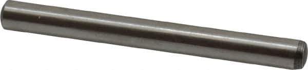 Value Collection - 6mm Diam x 60mm Pin Length Alloy Steel Standard Dowel Pin - C 58-62 Hardness, 13,300 Lb Breaking Strength, 1 Rounded End - Exact Tool & Supply