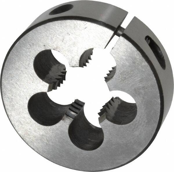 Interstate - 3/4-10 UNC Thread, 2" Outside Diam High Speed Steel Round Die - Left Hand Thread, Adjustable - Exact Tool & Supply