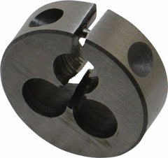 Interstate - M2.6x0.45 Metric Coarse Thread, 13/16" Outside Diam High Speed Steel Round Die - Right Hand Thread, Adjustable - Exact Tool & Supply