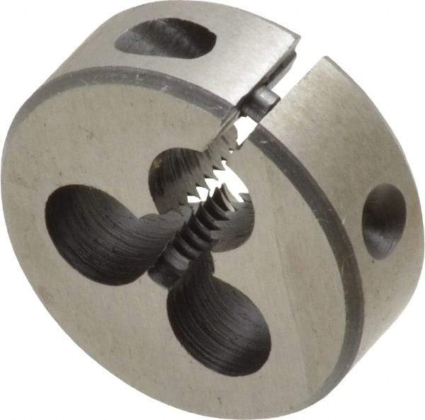Interstate - M5x1.00 Metric Special Thread, 1" Outside Diam High Speed Steel Round Die - Right Hand Thread, Adjustable - Exact Tool & Supply