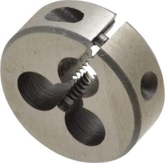 Interstate - M5x1.00 Metric Special Thread, 1" Outside Diam High Speed Steel Round Die - Right Hand Thread, Adjustable - Exact Tool & Supply