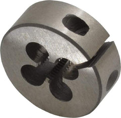 Interstate - M6x0.75 Metric Fine Thread, 1" Outside Diam High Speed Steel Round Die - Right Hand Thread, Adjustable - Exact Tool & Supply