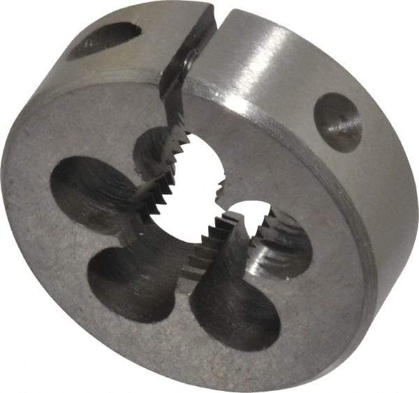 Interstate - M13x1.50 Metric Special Thread, 1-1/2" Outside Diam High Speed Steel Round Die - Right Hand Thread, Adjustable - Exact Tool & Supply