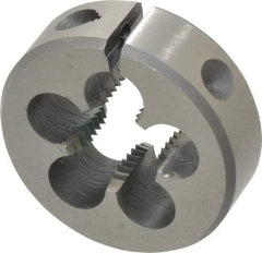 Interstate - M14x1.50 Metric Fine Thread, 1-1/2" Outside Diam High Speed Steel Round Die - Right Hand Thread, Adjustable - Exact Tool & Supply