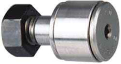IKO - 12mm Roller Diam x 6mm Width, 6mm Stud Diam x 12mm Length, Stud Cam Follower - Steel, 1/4" Thread Length, 21.5mm OAL, 1,036 Lb Dynamic Cap - Exact Tool & Supply
