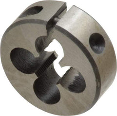 Interstate - 5/16-48 UNS Thread, 1" Outside Diam High Speed Steel Round Die - Right Hand Thread, Adjustable - Exact Tool & Supply