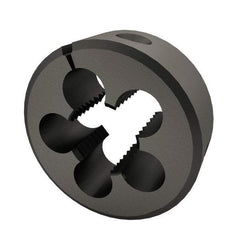 Interstate - 3/8-32 UNEF Thread, 1" Outside Diam High Speed Steel Round Die - Right Hand Thread, Adjustable - Exact Tool & Supply